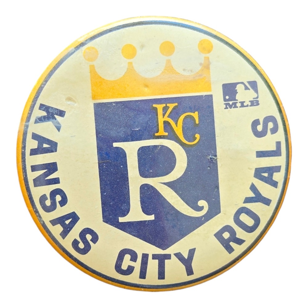 Kansas City Royals Pinback Button Vintage MLB‎ Baseball Original 1.75"
